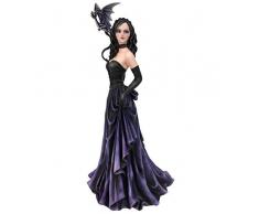 Nemesis Now Fia Figurine de fÃ©e Dragonling en polyrÃ©sine Violet Taille Unique