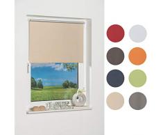 K-Home Klemmfix Mini Store occultant, Tissu, Beige, 60 x 150 cm