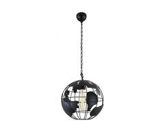 Homemania 8698522556451 Lampe A Suspension Dunya, Couleur Noir, en Métal-Pour La Maison, Bureau, Séjour, Chambre, Taille unique