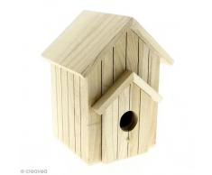 Artemio 14001959 Nichoir Ã DÃ©corer, Bois, Beige, 20 x 13,5 x 15 cm