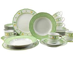 Creatable 11561 Service de Table Complet, Porcelaine, Multicolore, 46 x 33 x 31 cm