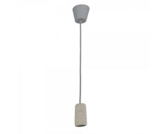wonderlamp quondam Lampe suspension E27, gris ciment, 150Â x 5Â cm