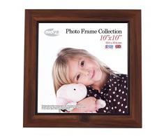 Inov8 Cadre Photo - 10âLot de 2 Dessous de Plat Rustique en Teck