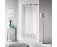 douceur dintÃ©rieur panneau a oeillets 140x280 cm voile voiline blanc