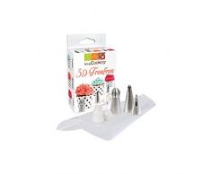 ScrapCooking 1822 Kit Douilles 3D Froufou, Acier Inoxydable, Multicolore, 15 x 9 x 5 cm