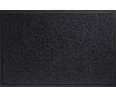 ID Mat 608020 Mirande Tapis Paillasson Fibre Nylon/PVC CaoutchoutÃ© Noir 80 x 60 x 0,9 cm