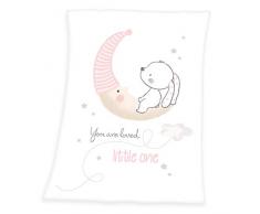 Herding Couverture Soft-Peach, 100% Polyester, Blanc, Taille Unique