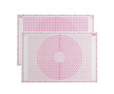 Kaiser Fondant Tapis de 60Â x 40Â cm Inspiration Sweet & Style Ã©chelle prÃ©cis avec repÃ¨res qualitÃ© Premium Utilisation Recto-Verso