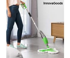 InnovaGoods Balai Triple avec pulvÃ©risateur, Blanc et Vert, uni