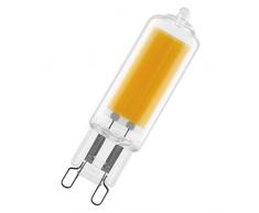 OSRAM Lot de 2 Ampoules capsules LED | Culot G9 | Blanc chaud | 2700 K | 2,8 W Ã©quivalent 30 W | clair | LED GLASS PIN G9