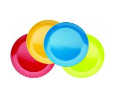 Miniamo Brights Lot de 4 assiettes en mÃ©lamine