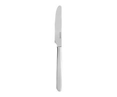 Fackelmann 47952 Couteaux de Table Nirosta-Paris 21cm en INOX, Acier Inoxydable, Argent, 21 x 6 x 1 cm