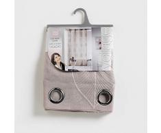 douceur dintÃ©rieur panneau a oeillets 140x240 cm voile sable brode palmy taupe