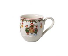 Villeroy & Boch - Toys Fantasy Grand Mug à Café, Grande Tasse de Noël en Porcelaine Premium pour Enfants, Rouge / Multicolore, 530 ml