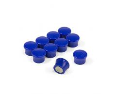 Magnet ExpertÂ® F4M18BU-5 Petit Bleu Puissance Â«Â MemoÂ Â» Conseil aimants-Bureau & frigo (17,5 mm dia x 12,3 mm de Hauteur) (5 Paquets de 10), Argent