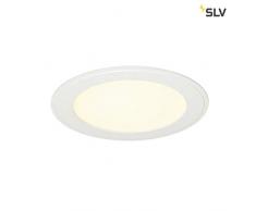 SLV Plafonnier à LED SMD encastrable rond senser, 10 W, 120 °, 3000 K, Blanc 162713