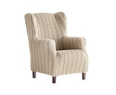 Martina Home Mejico Housse de Fauteuil élastique à Oreilles 33x42x8 cm Beige