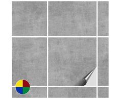 FoLIESEN 2245300 Stickers carrelage 15x15 cm, PVC, Décor Greydi, 300 Pièces