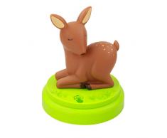 ANSMANN Lampe LED de chevet pour enfants en forme de faon / veilleuse qui aide au sommeil grÃ¢ce Ã la lumiÃ¨re douce / capteur tactile / pour un sommeil profond et une orientation dans lobscuritÃ©