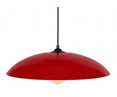 Tosel 16991 Suspension 1 LumiÃ¨re, Acier, E27, 40 W, ArgentÃ©, 40 x 90 cm