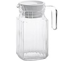 Arcoroc Quadro Fridge Pichet with white plastic lid 500ml, sans repère de remplissage, 1 Pichet