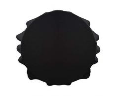 Today 256312 Nappe Ronde Polyester Réglisse/Noir 180 x 180 cm
