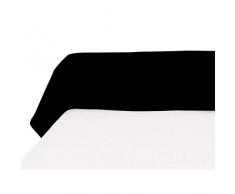 AtmosphÃ¨re 561217 Atmo Taie de Traversin Polycoton Noir 130 x 85 cm