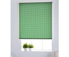 Estoralis Vichy-1 Store Enrouleur Translucide ImprimÃ© Digital Easy Fix, Polyester, Vert, 70 x 150 cm