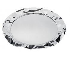Alessi 90039 Foix Plateau Rond en Acier Inoxydable 18/10 Brillant, Ã 44 Cm