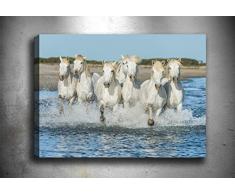 Bonamaison Peinture sur toile, multicolore, 50 x 70 cm