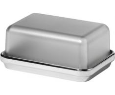 Alessi Es03 G Beurrier en Acier Brillant avec Couvercle en San, Gris