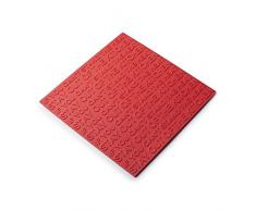 Zeal résistant à la Chaleur Dessous de Plat antidérapant Pot Rest, Silicone, Rouge, 19.4 x 19.4 x 19.4 cm