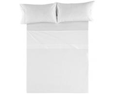 ES-Tela HST100Â âÂ Jeu de draps de Coton, 240Â x 270Â cm, Blanc