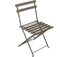 Viscio Trading 174519 Lot de 2 chaises Pliantes en Acier Gris 41 x 44 x 80 cm