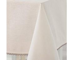 charme & douceur nappe rectangle 140x240cm coton femina naturel
