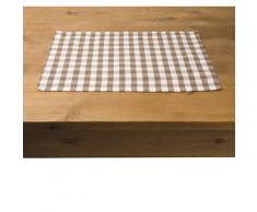 MOOD Karo Set de Table (Lot de 4) Couleurâ¯: Taupe