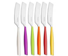 Bugatti GLAA-021F32/6 Glamour Ménagère de 6 Pièces Tartineur SAN/Acier Multicolore 16 x 20 x 3 cm