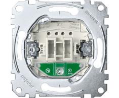 Merten MEG3160-0000 Bouton-poussoir unipolaire avec lampe dorientation et bornes à fiche10 A AC 250 V