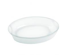 Bohemia Cristal 093 012 312 Play of Colors Cooking Plat de Cuisson de Bol Ovale Env. 2,5 LTR. Blanc en Verre Borosilicate résistant à la Chaleur Plat à gratin, Verre, 32 x 25 x 6.3 cm