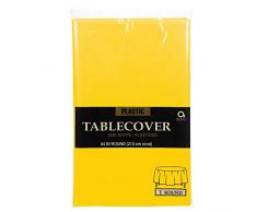 amscan International Nappe Plastique Ronde Jaune Ã©clatant