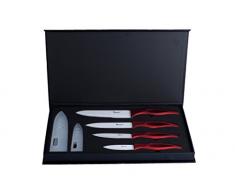 Interfan Best Art Best Start Set de Couteaux Blanc/Rouge