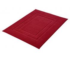 Kleine Wolke 3006462377 Plaza Tapis de Bain Coton Rouge 60 x 80 cm