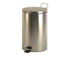 Mediclinics pp1305 C - Rond Poubelle à Pédale 5L. inoxydable brillance