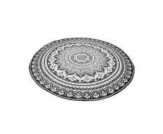 Soleil dOcre 512011 Drap de Plage, Coton, Noir, 180 cm