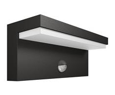 Philips luminaire extérieur LED applique avec détection Bustan gris lumière blanc chaud