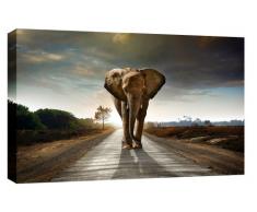 Animals Canvas It Up Grande Toile Murale Moderne Motif éléphant 86 x 52 cm