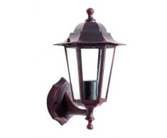 UNIPRO SARL 355004 Applique Montante 6 Faces, Aluminium, 60 W, Rouille