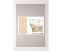 Comptoir du Linge Lot de 2 Taies doreiller Unies, Coton, Gris Perle, 45 x 70 cm