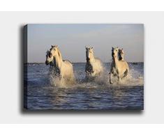 Bonamaison Peinture sur toile, multicolore, 30 x 40 cm - Conçu et fabriqué en Turquie