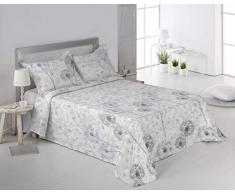 Secaneta Stilia Couvre-lit boutis imprimÃ© Printemps/Ã©tÃ© + Coussins de Jeu, Delion 235 x 270 cm, lit 135, Multicolore, 235 x 270 cm